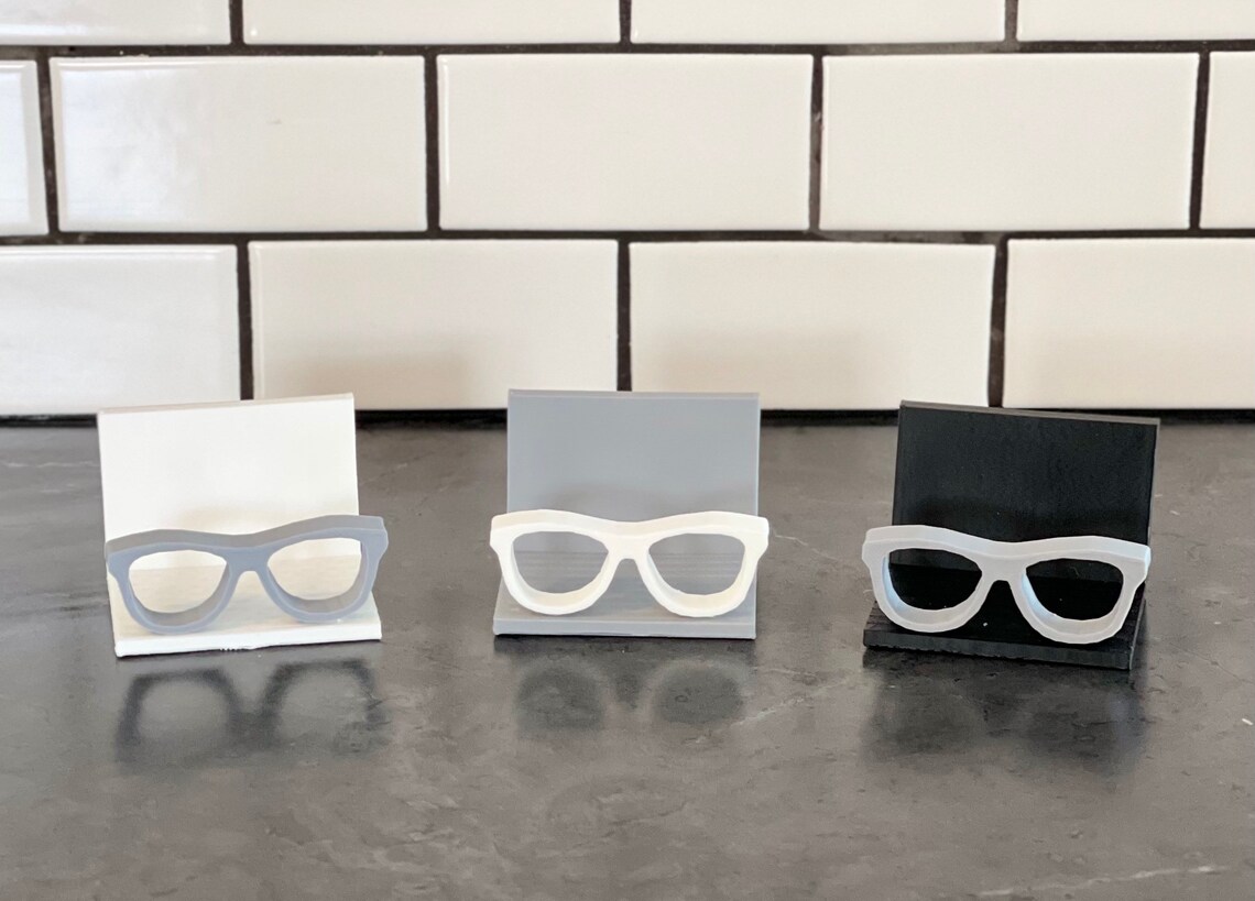 Eyeglass Business Card Holders Etsy
