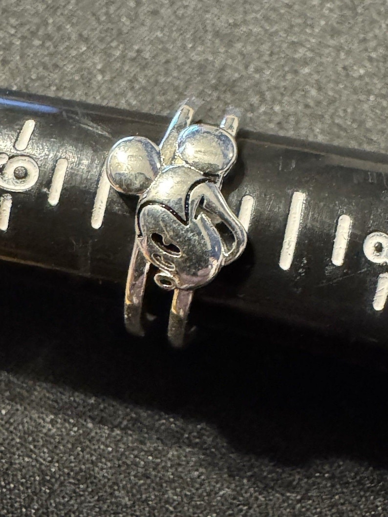 Anillo de Mickey Mouse de Disney en plata de ley 925, talla 7 imagen 1
