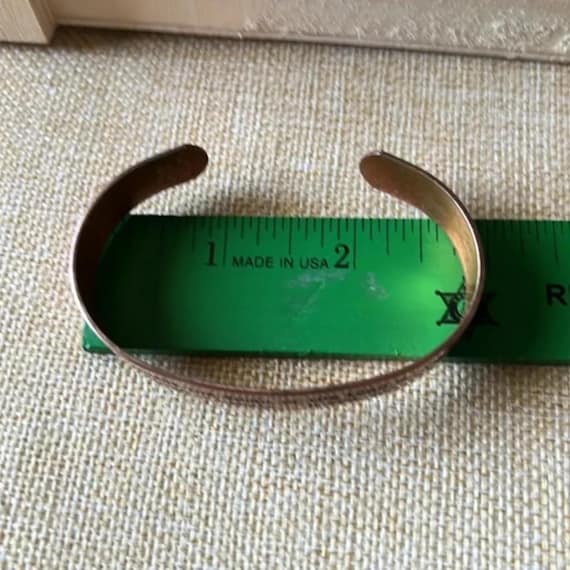 klitzner USA Solid Copper Cuff Bracelet 2 Cor. 3:… - image 9