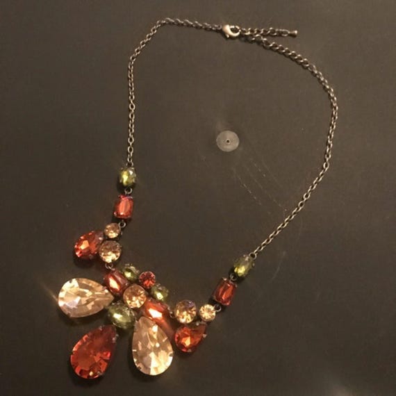 Chunky statement Necklace multiple Color acrylic - image 3