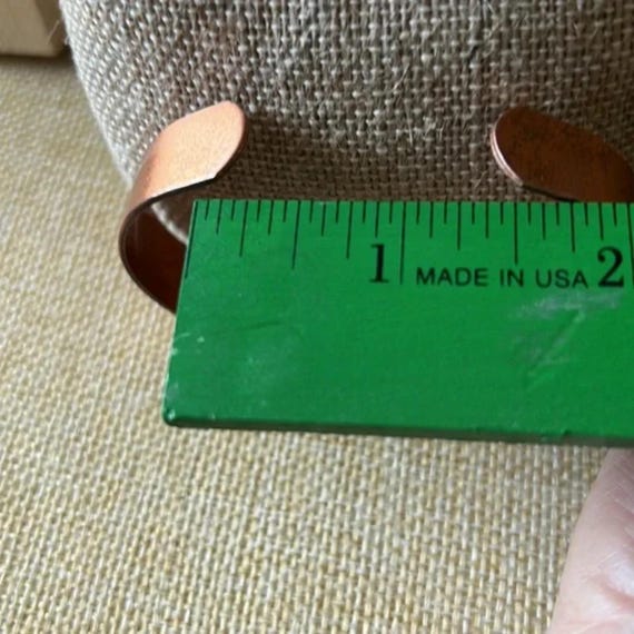 klitzner USA Solid Copper Cuff Bracelet 2 Cor. 3:… - image 7