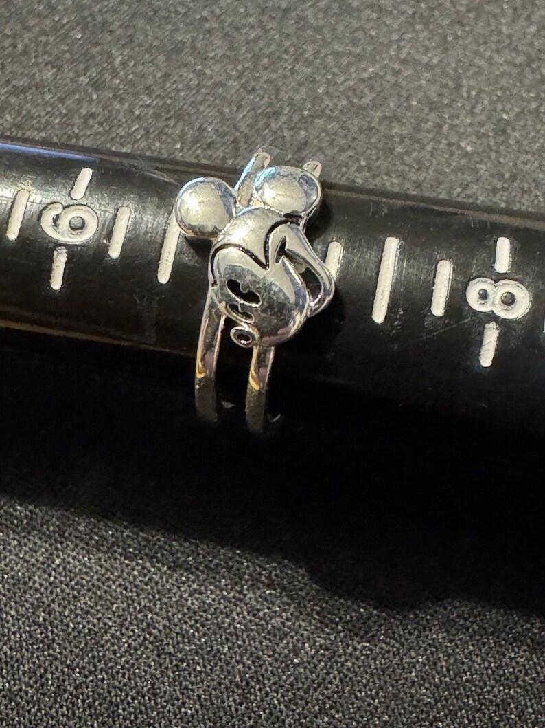 Anillo de Mickey Mouse de Disney en plata de ley 925, talla 7 imagen 2