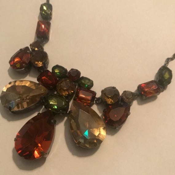 Chunky statement Necklace multiple Color acrylic - image 6