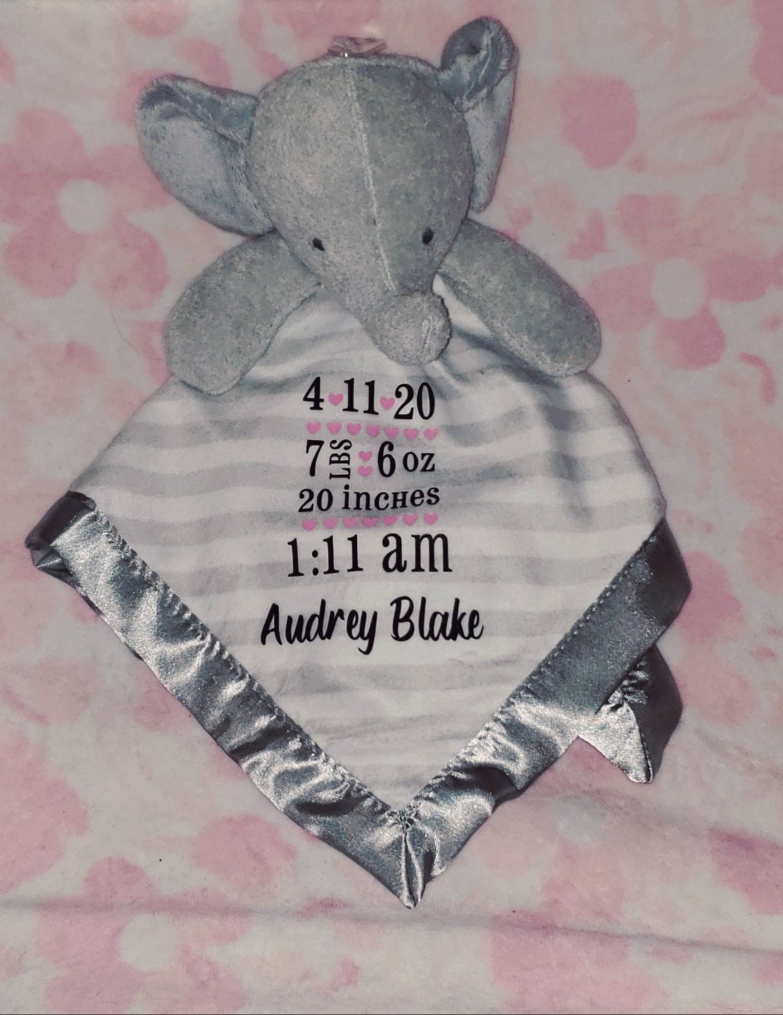 Personalized Baby Lovey Security Blanket Newborn Babygift Etsy Ireland