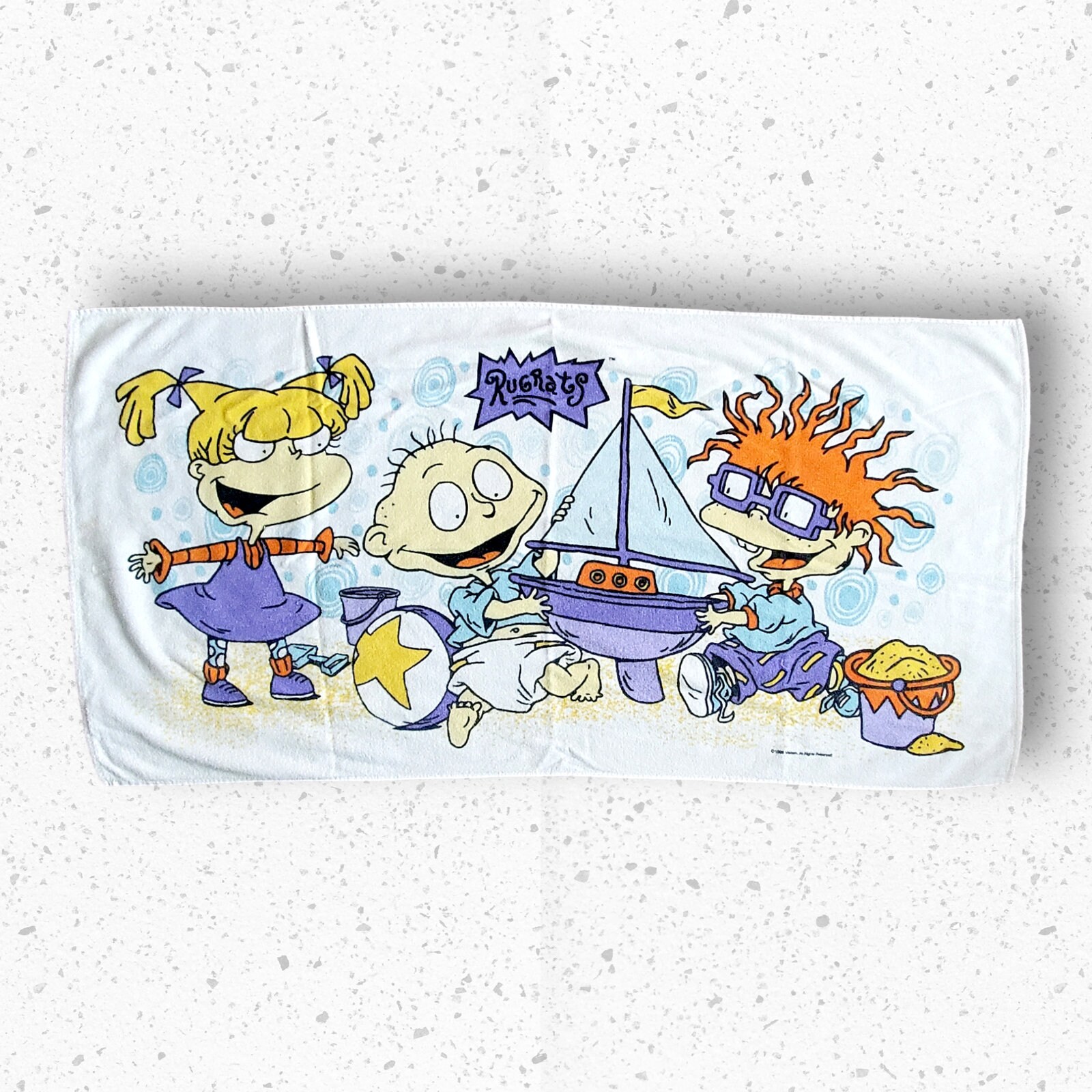 VTG 90s Nickelodeon Rugrats Themed Kids Beach Towel 26 X 52 by Etsy