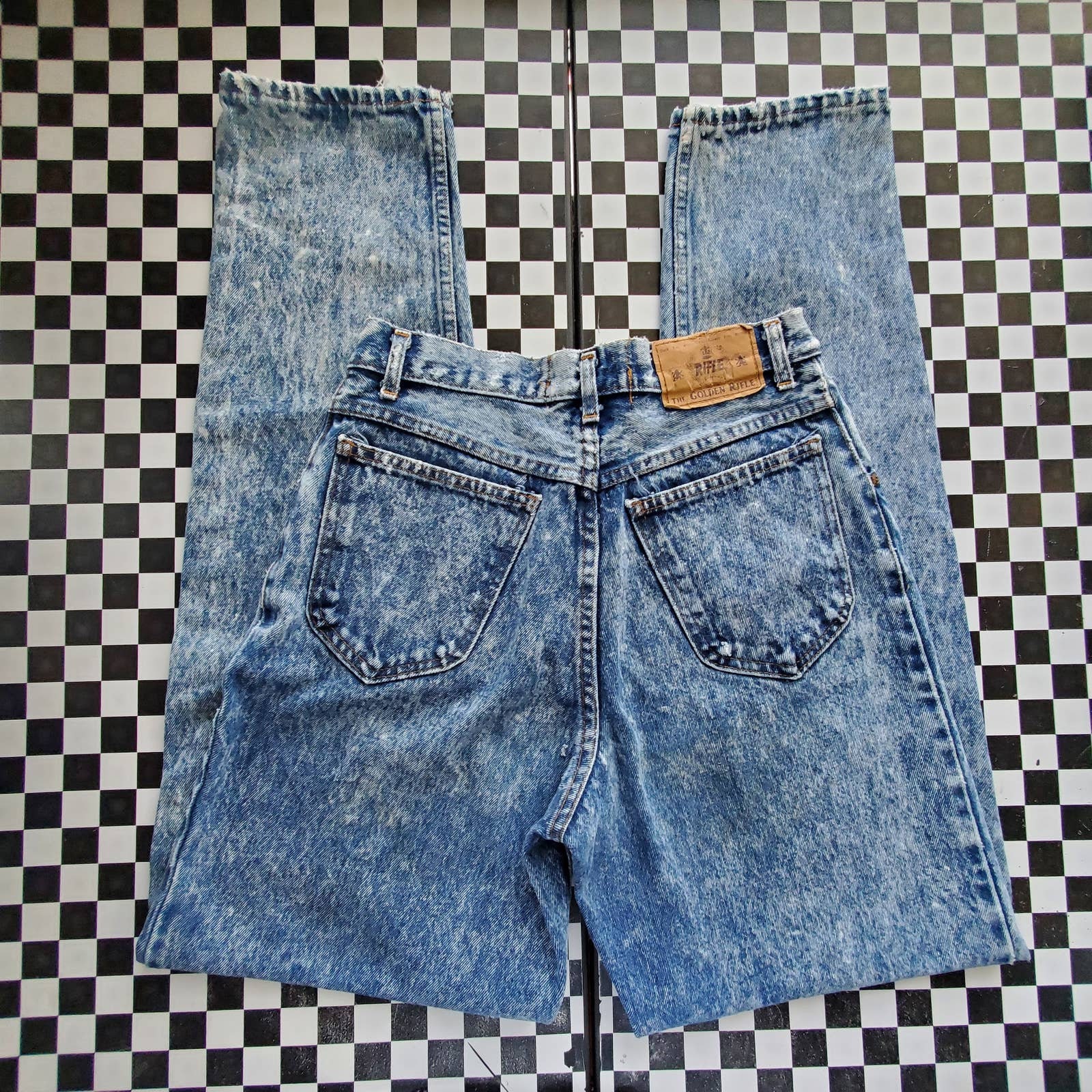 VTG 80s the Golden Rifle Denim High 