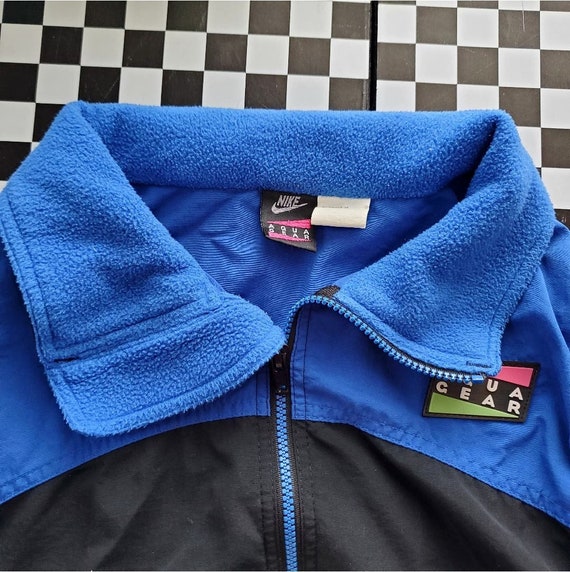 VTG 90's Nike Aqua Gear Windbreaker Jacket Sz Lar… - image 4