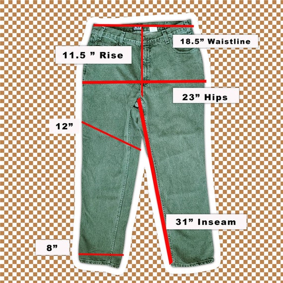 VTG 90s INC International Concepts Denim Jeans Ol… - image 4