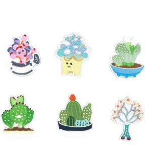 cutie catcus embroidery patch iron on