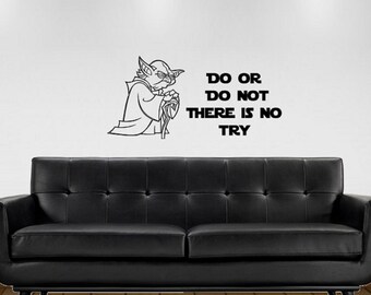 STICKERS AUTOCOLLANT TRANSP POSTER A4 FILM MOVIE STAR WARS MAITRE JEDI YODA CITA