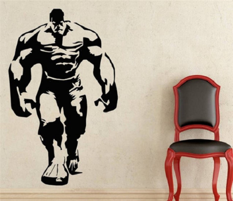 Hulk Wall Decal / Comic Decal / Super Hero Decal / Incredible Etsy
