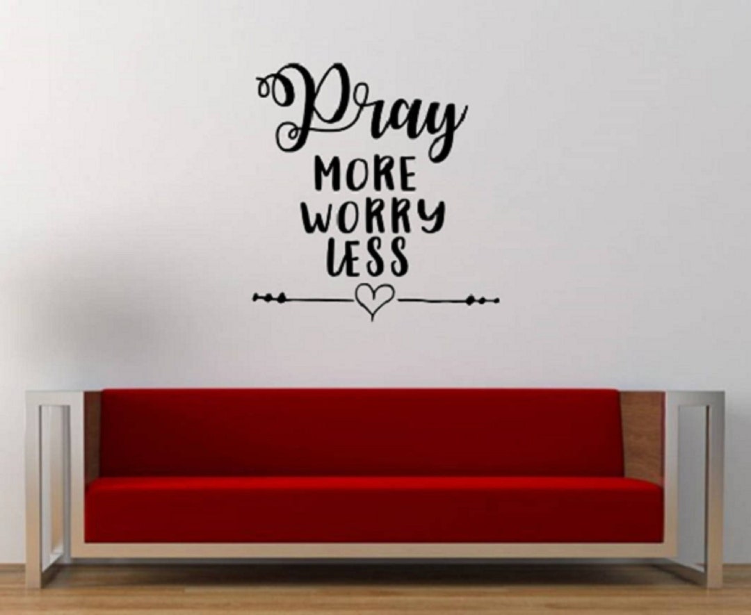Pray Wall Decal / Bible Decal / Prayer Decor / Bible Scripture Etsy