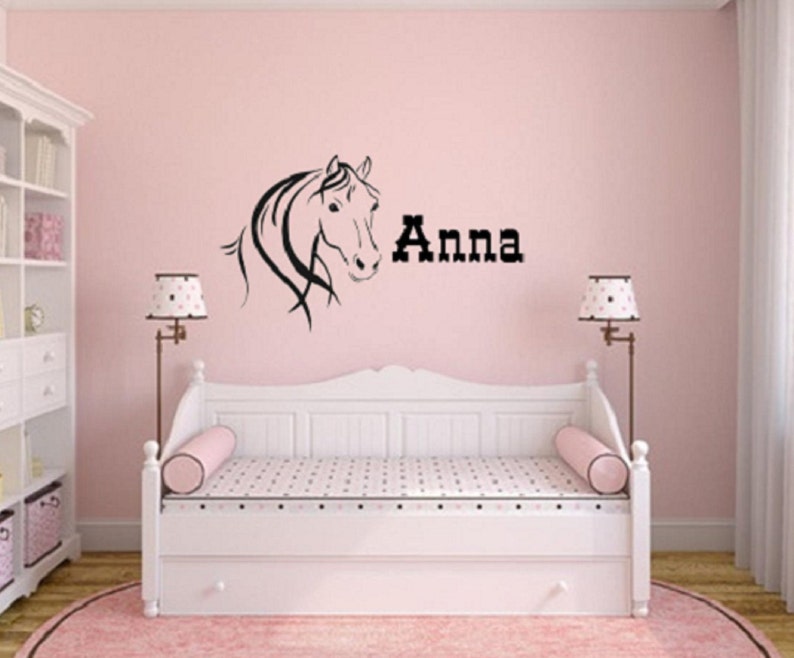 Horse Decal Custom Horse Decal Horse Decor Custom Name Decal Horse Wall Decal Custom Nursery Decal Horse Nursery Country Decor
