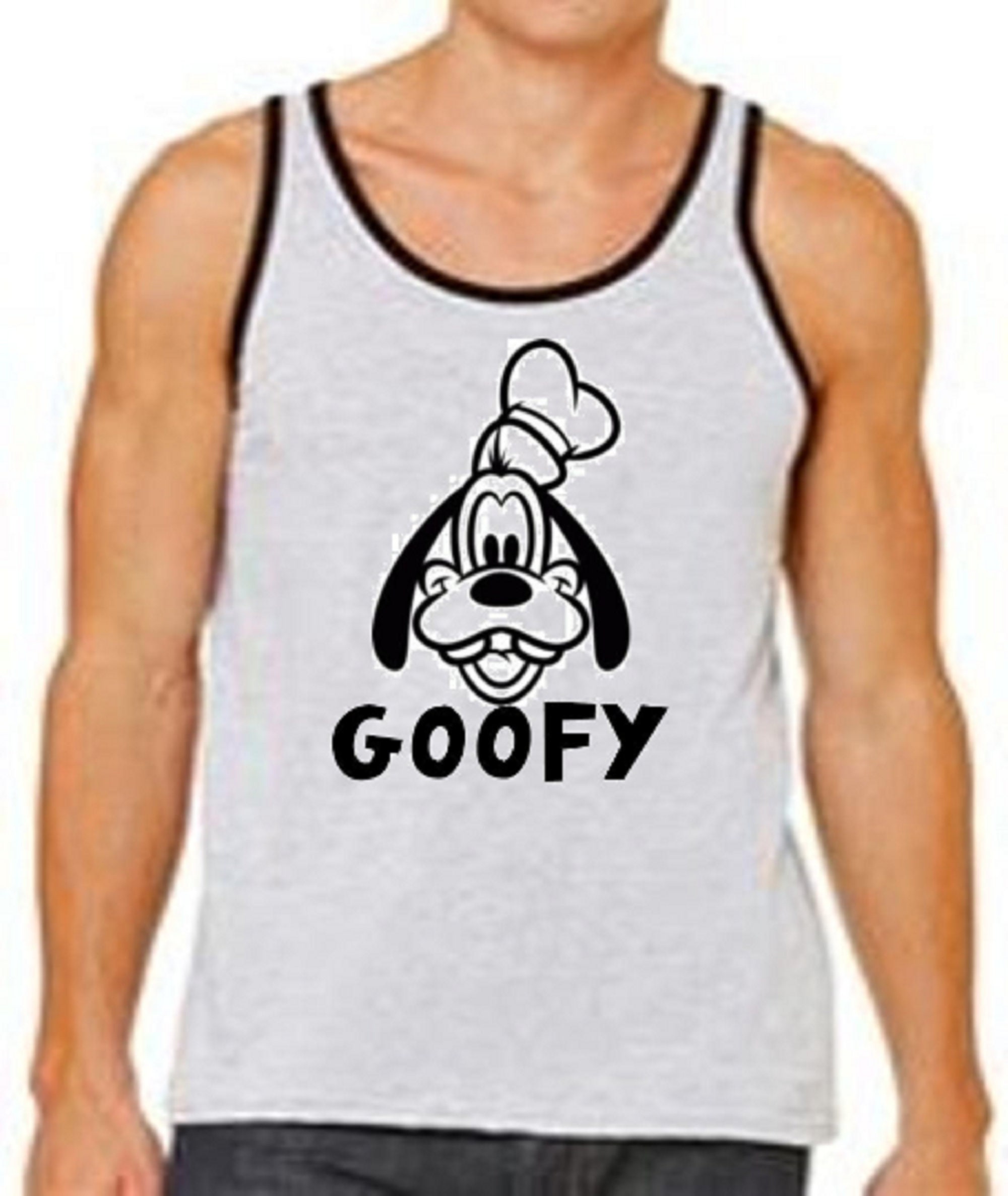 Disney Tank Top / Mens Disney Tank Top / Goofy Tank Top / Etsy