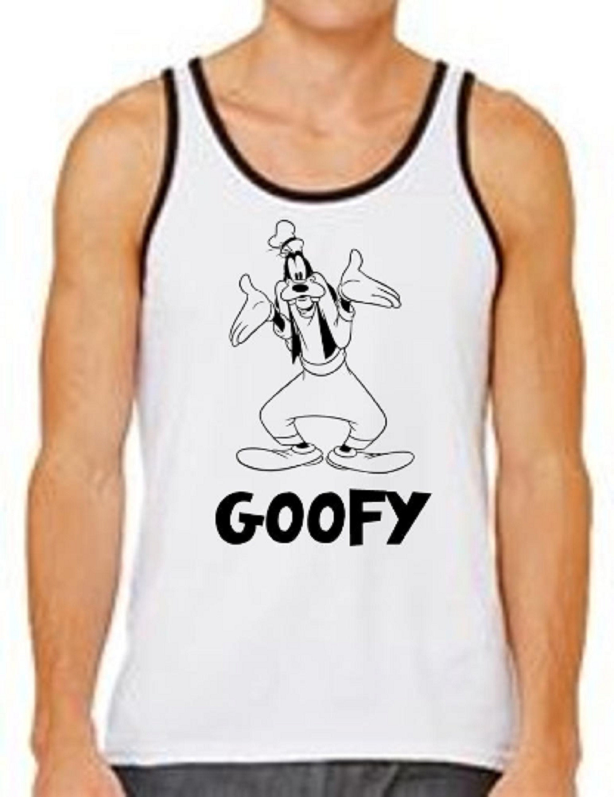 Disney Tank Top / Mens Disney Tank Top / Goofy Tank Top / Etsy