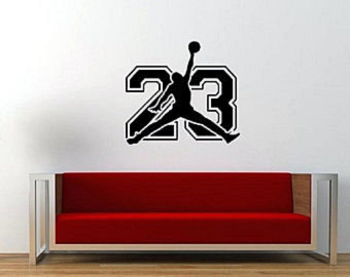 Michael Jordan Decal / Air Jordan Decal / Jordan Wall Decal / Etsy