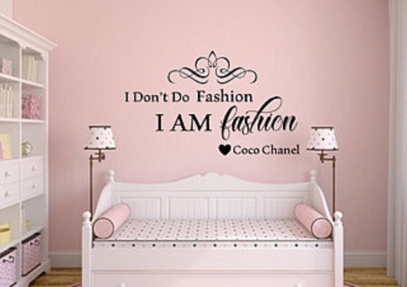 Coco Chanel Decal / Coco Chanel Wall Decal / Pin up Decal / Etsy
