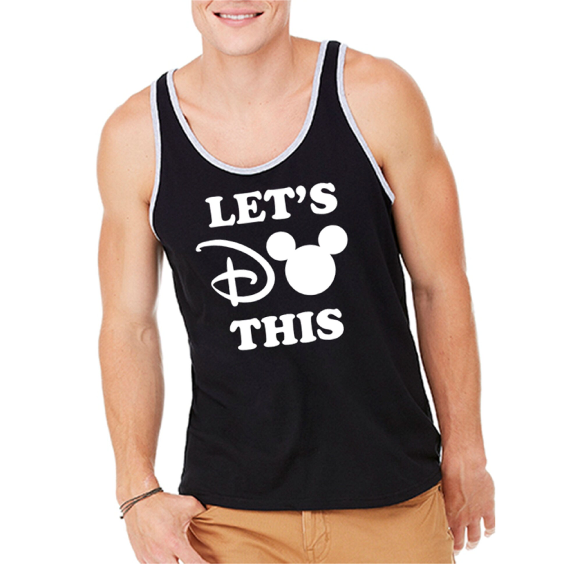 Disney Tank Top / Mens Disney Tank Top / Mickey Mouse Tank Top Etsy