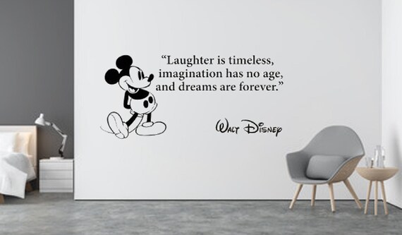 Disney Decal / Walt Disney Quote Decal / Disney Decor / | Etsy