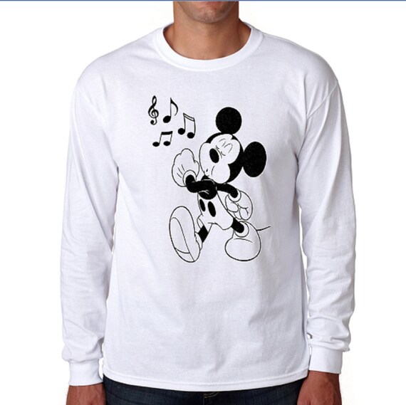 mickey mouse long sleeve shirt mens