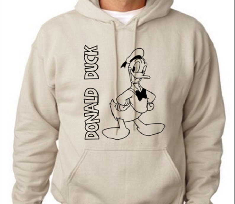 Disney Hoodie / Adult Disney Hoodie / Donald Duck Hoodie / | Etsy