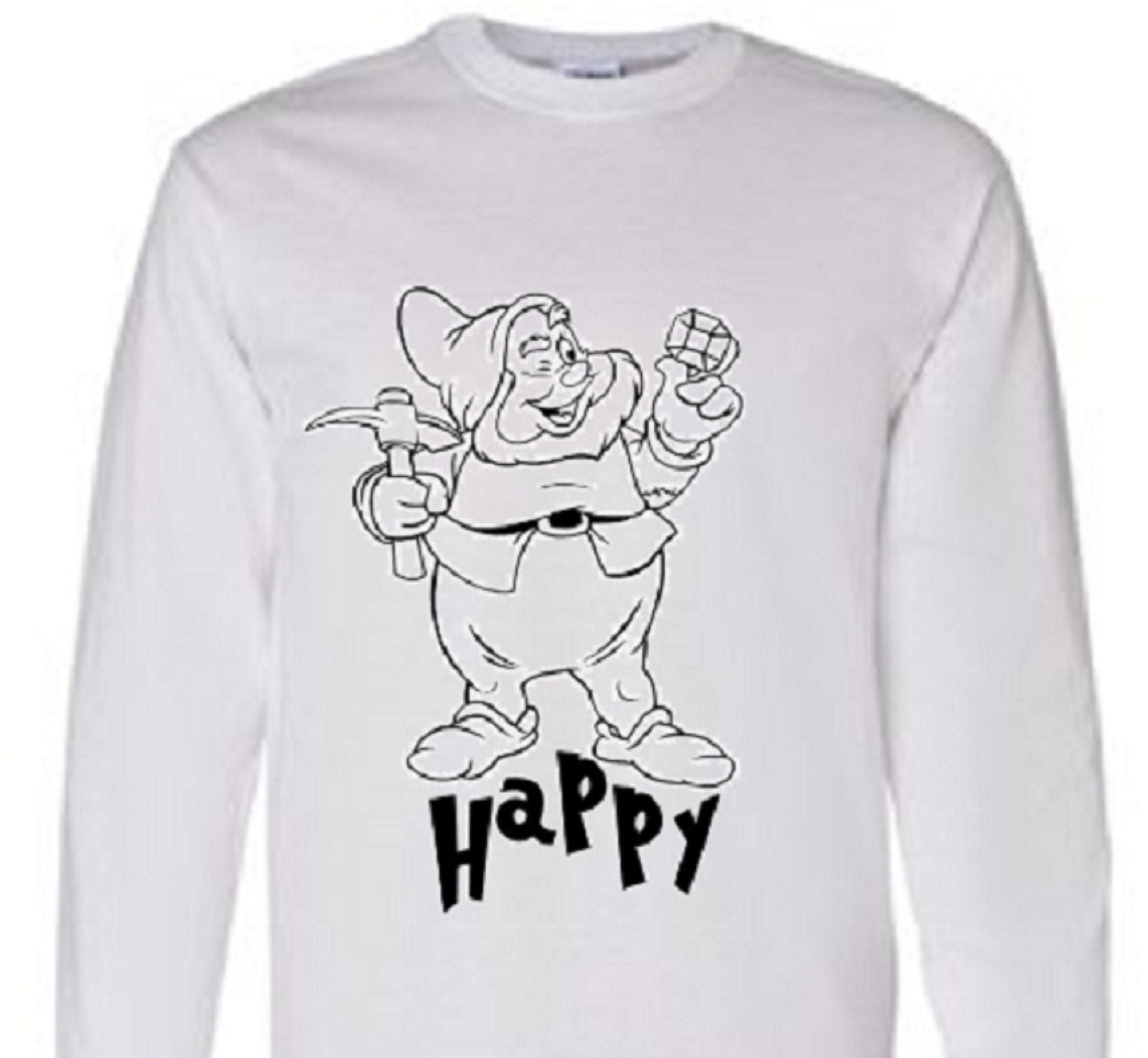 Disney Shirt / Mens Disney Shirt / Long Sleeve Disney Shirt / Etsy