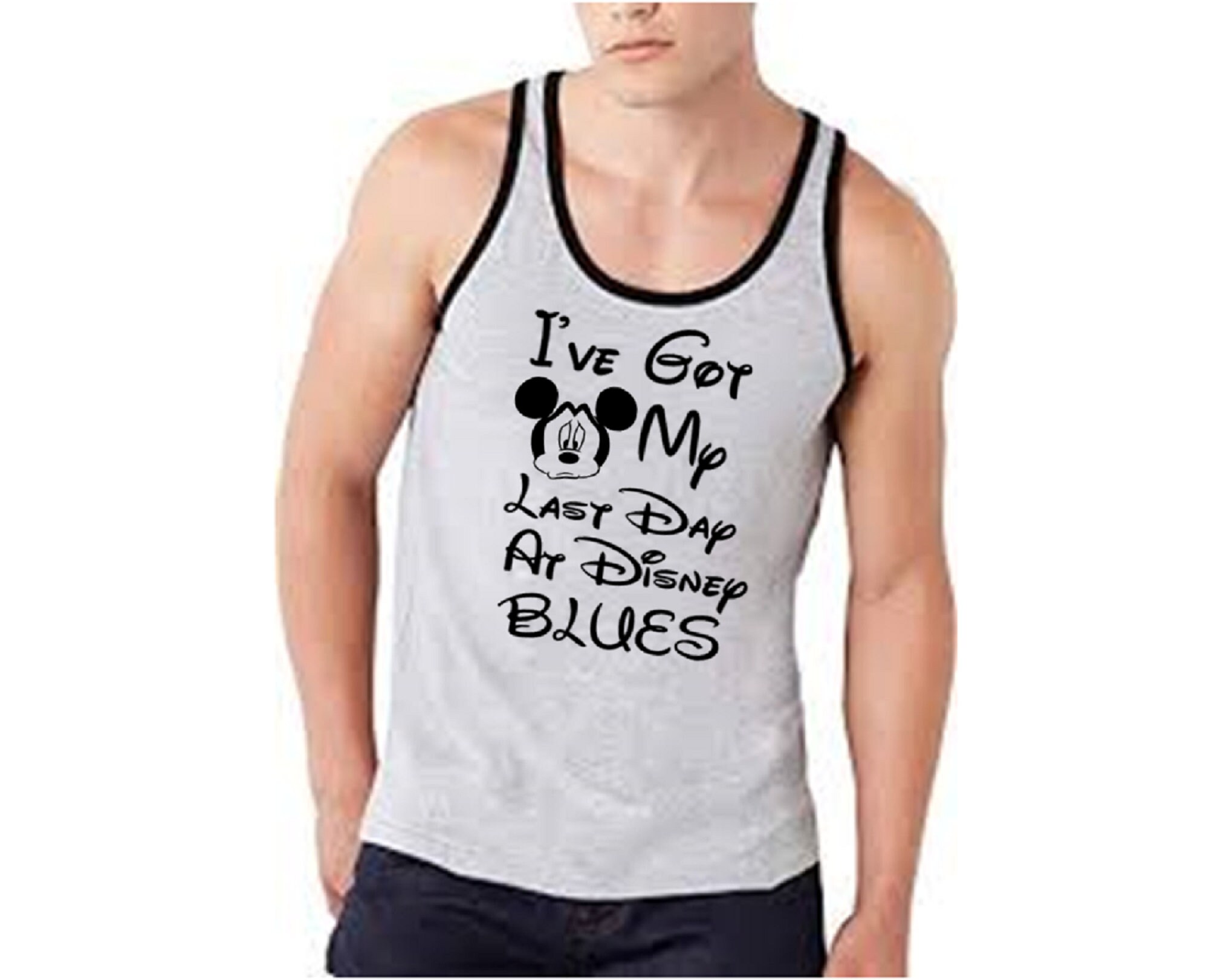 Disney Tank Top / Mens Disney Tank Top / Mickey Mouse Tank Top Etsy