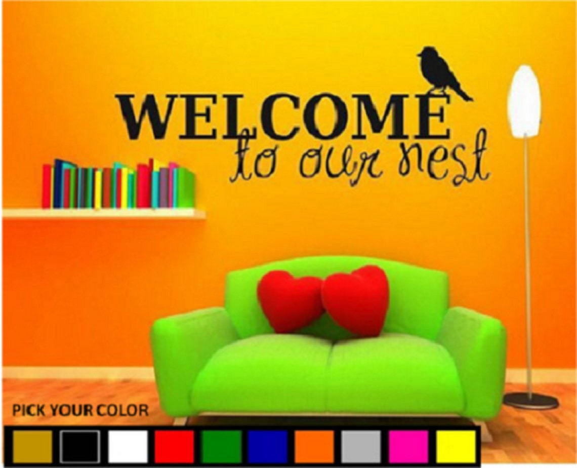 Wall Decal / Living Room Decal / Home Decor / Heart Etsy