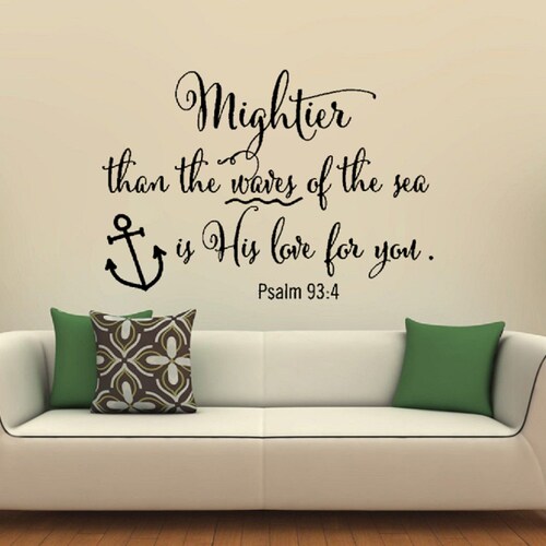 Bible Scripture Wall Decal / Bible Decal / Inspirational Decal Etsy