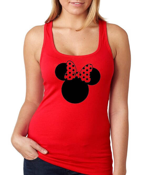 Disney Tank Top / Womens Disney Tank Top / Minnie Mouse Tank Etsy