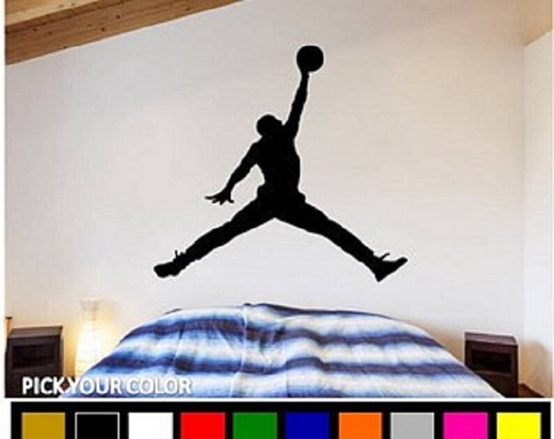 Jordan Decal / Michael Jordan Decal / Jordan Wall Decal / Etsy