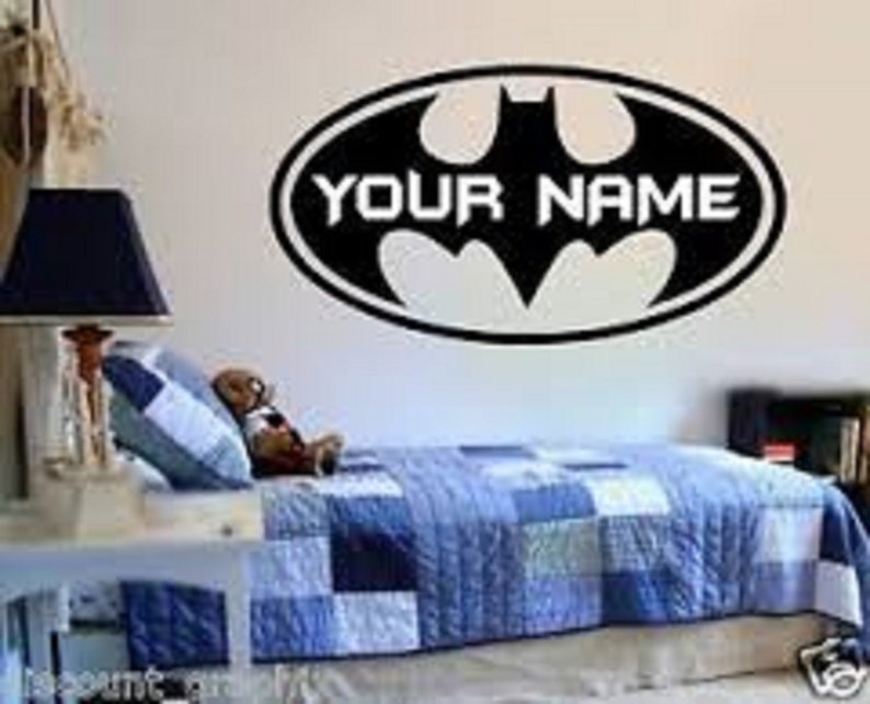 Batman Wall Decal / Custom Batman Decal / Batman Decal with Etsy