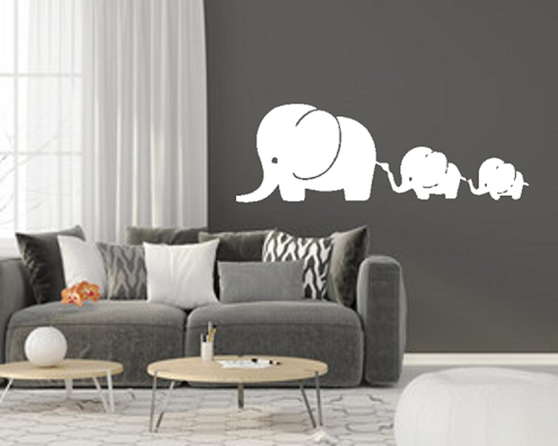 Elephant Wall Decal Elephant Wall Decor Elephant Decoration Elephant Wall Sticker Bedroom Decor Living Room Decor Animal Decor