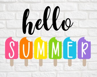 Download Hello Summer Svg Etsy