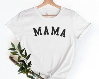 Mama Arched Graphic Tee - Bella Canvas Women's Short Sleeve Shirt