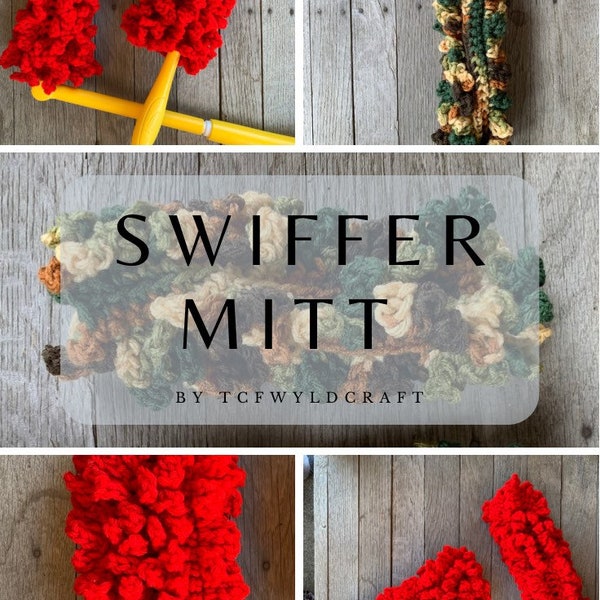 Pattern: Swiffer Mitt | Crochet Duster Sleeve | Duster Pad