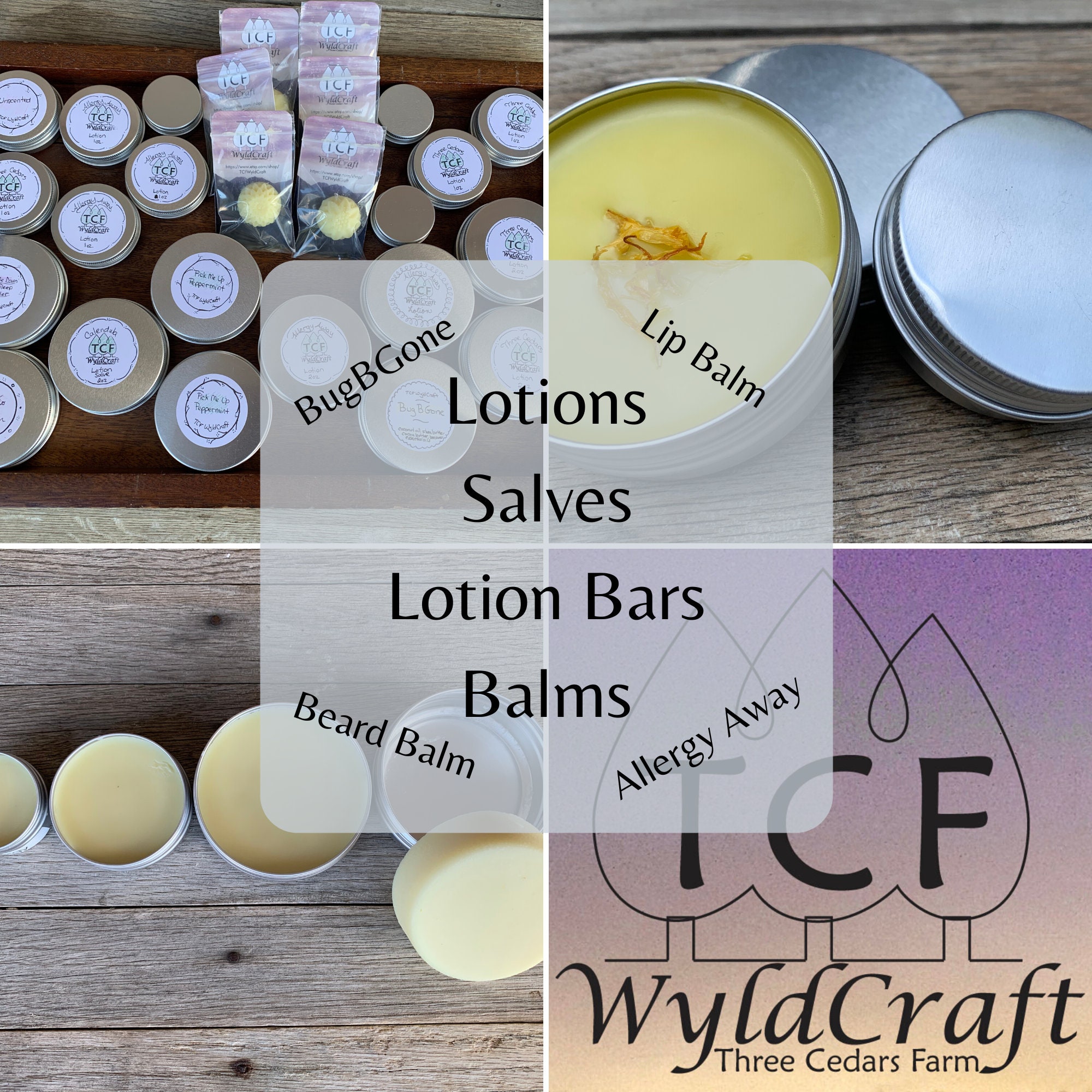 Natural Lotion Bars Healing Salve Beeswax Lip Balm Beard Balm Etsy