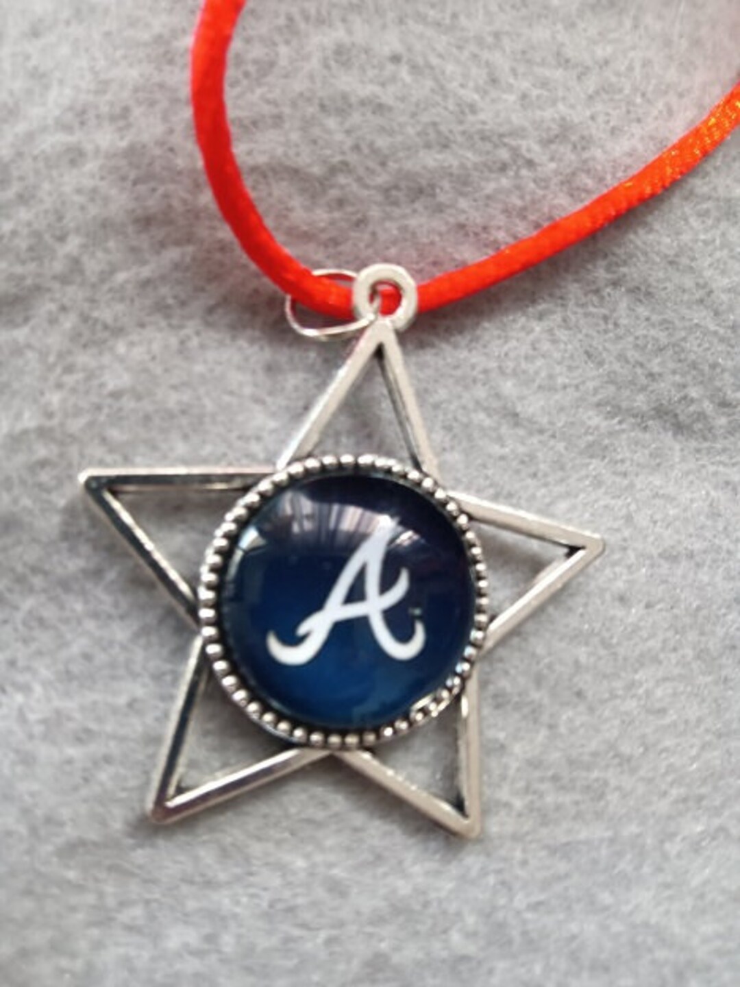 Atlanta Braves Necklace Etsy