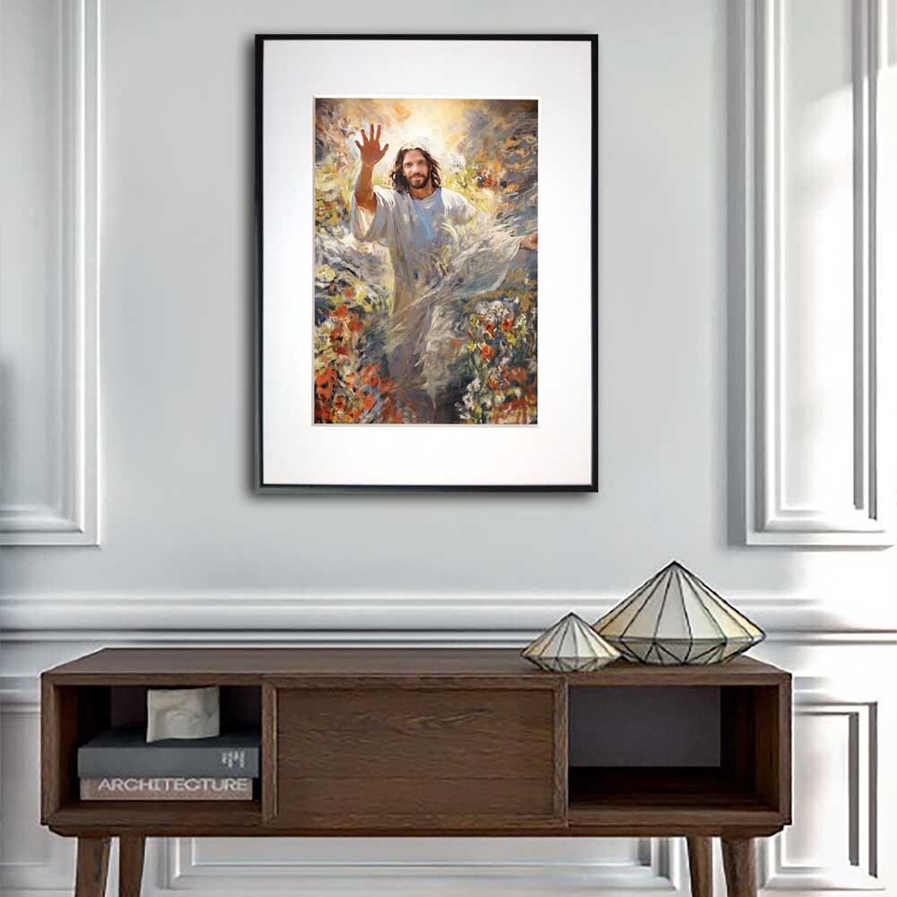 Jesus Christ the Savior the Son of God Jesus Canvas Poster Print Bible ...