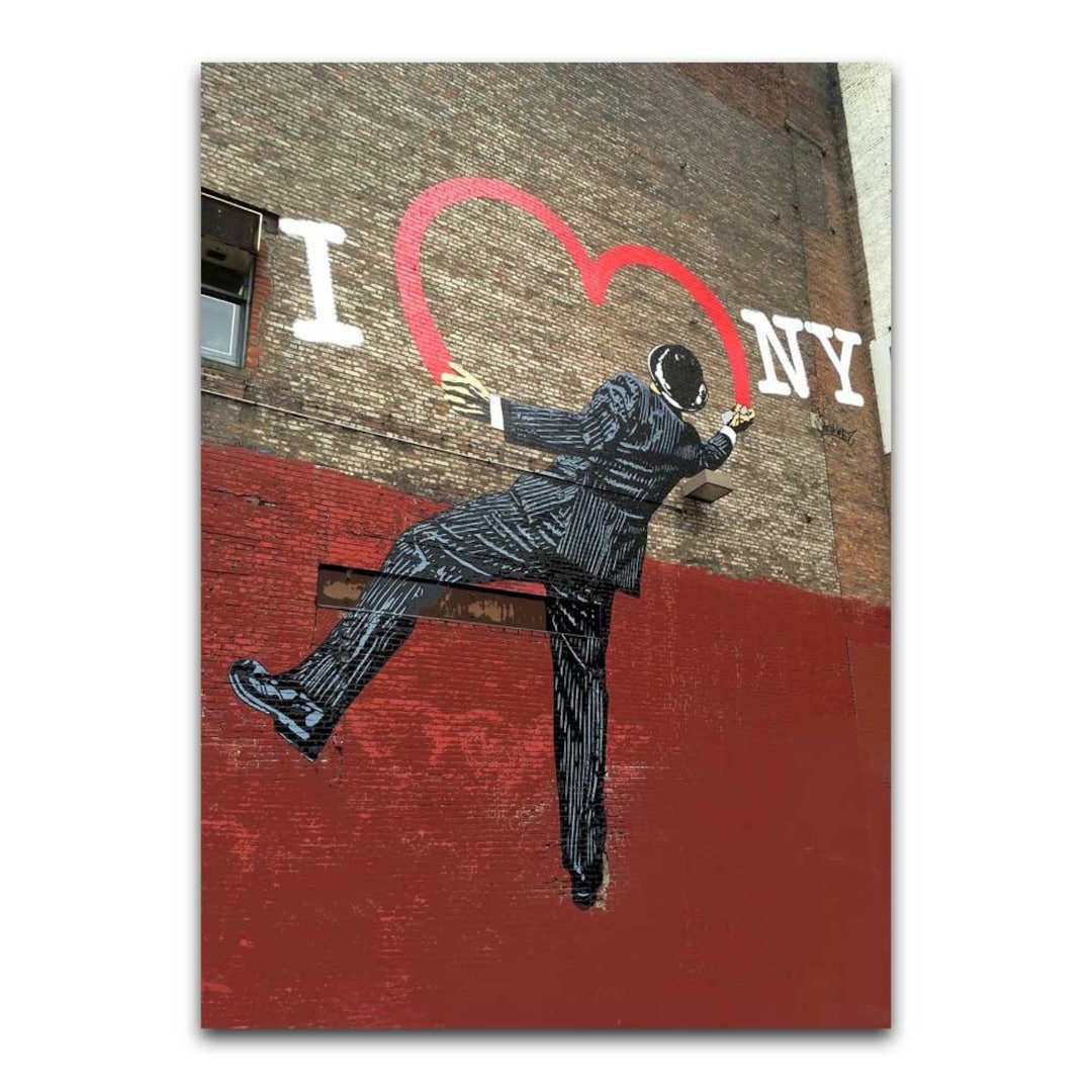 Banksy I Love NY Banksy Street Art Graffiti de New York Etsy France