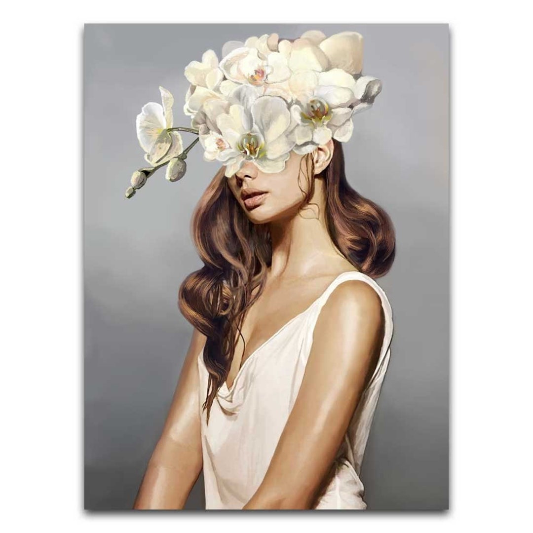 Toile murale vintage avec fleurs sauvages - Motif prairie