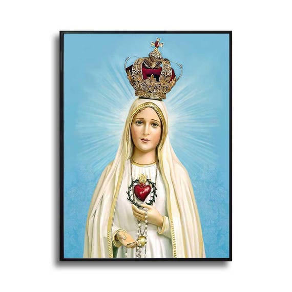 Our Lady Of Fatima With Immaculate Heart Panel Artwork The Catholic