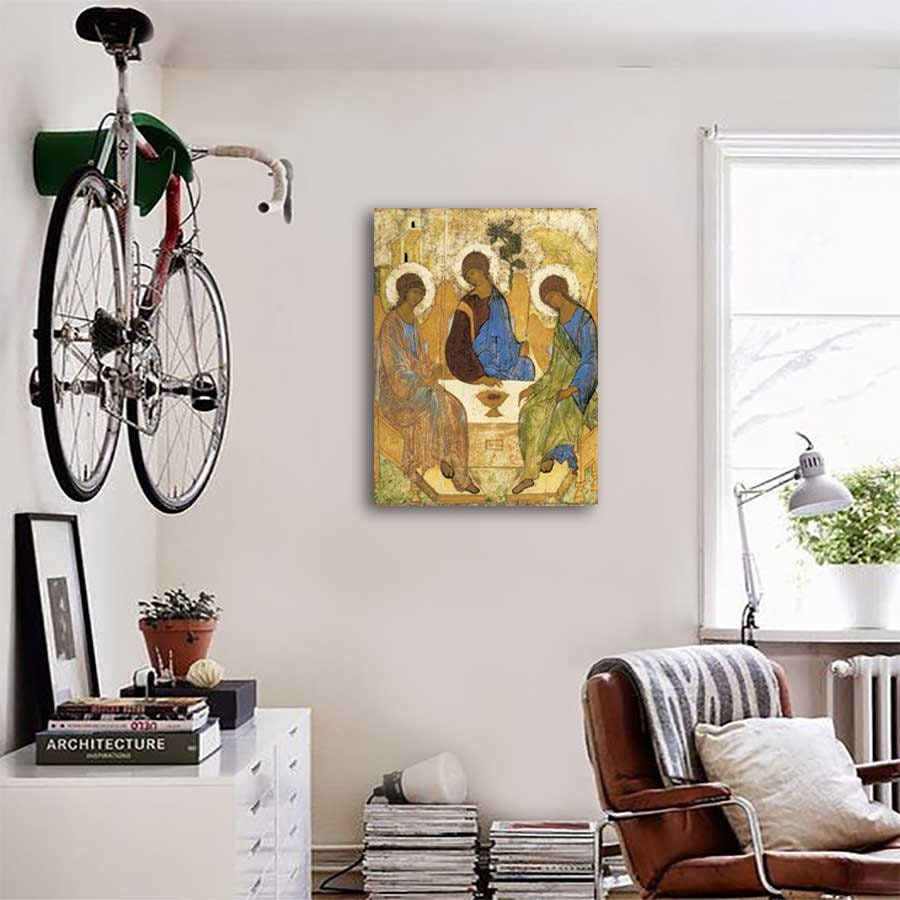 Andrei Rublev the Holy Trinity Reproduction Canvas or Poster Painting ...