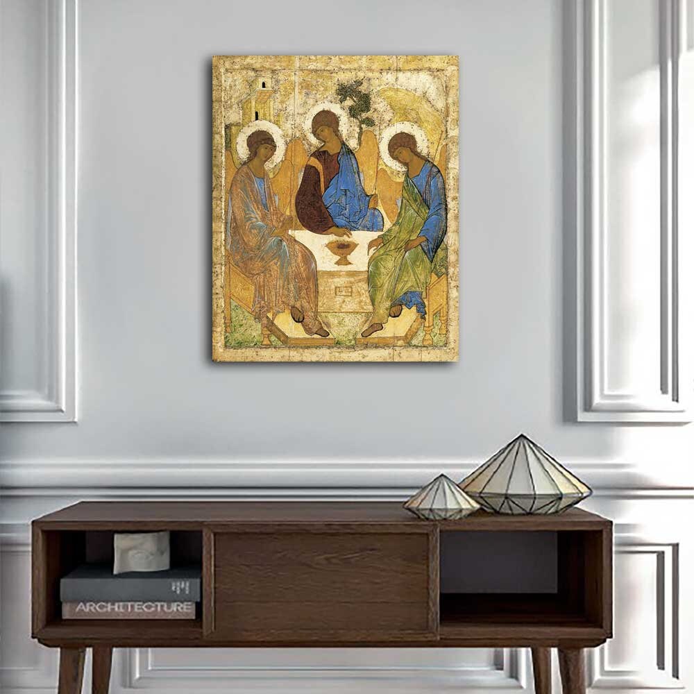 Andrei Rublev the Holy Trinity Reproduction Canvas or Poster Painting ...