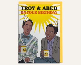 Troy and Abed Birthday Card - Community TV Show