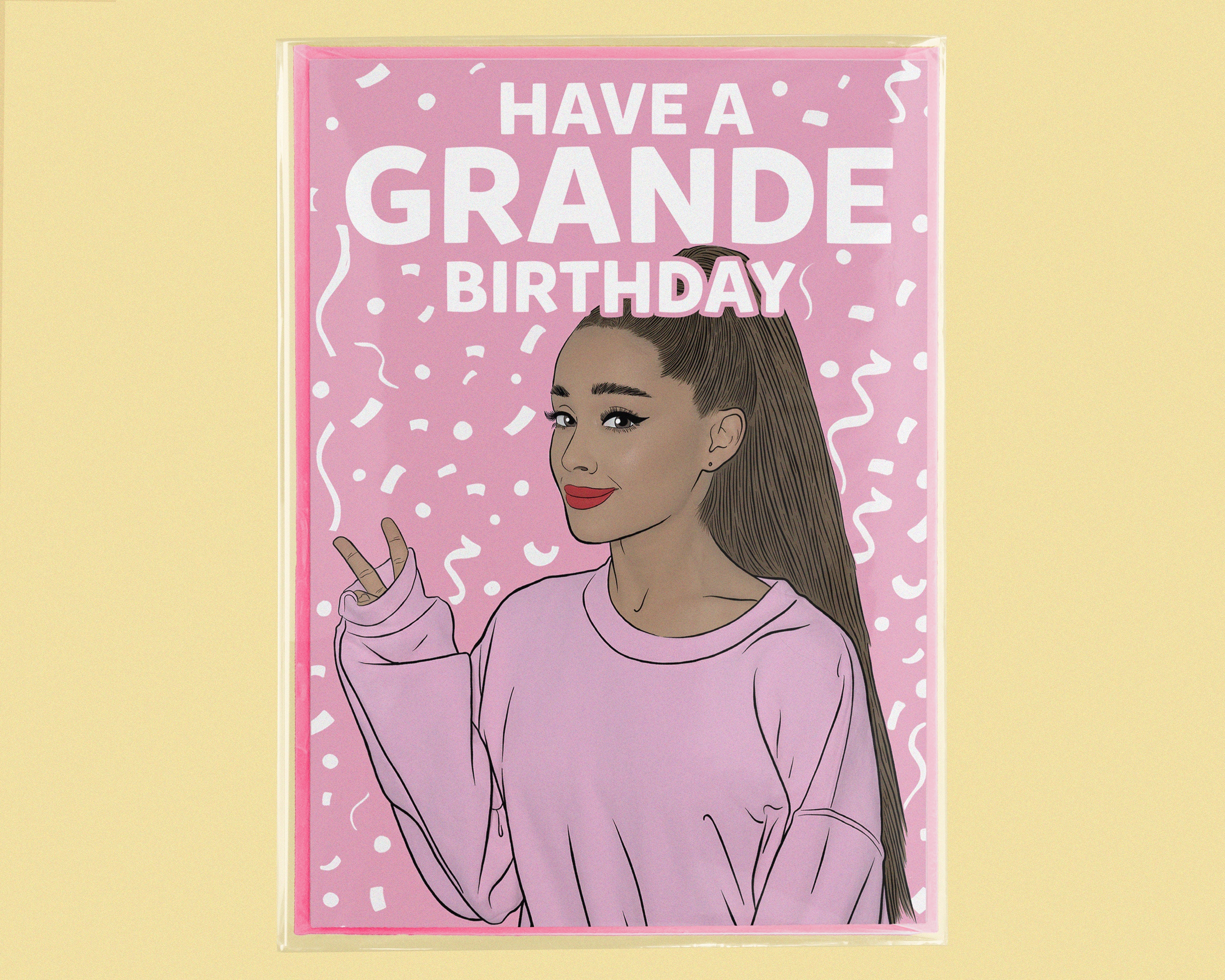Have A Grande Birthday Ariana Grande Birthday Card - Etsy Hong Kong