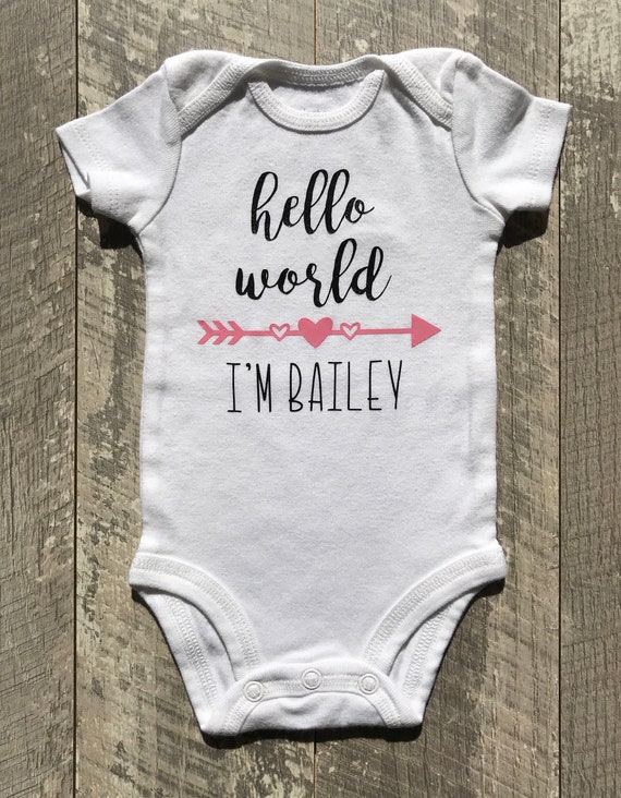 I/'m The Little Sister Hearts Embroidered Baby Romper Babygrow Gift