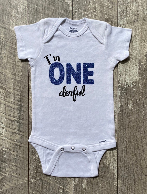 Personalized I'm Onederful Onesie 1st Birthday Outfit Etsy