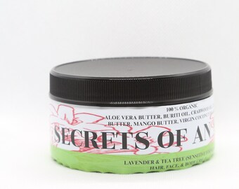 Sensitive Skin / Eczema Cream 9.6 oz. Lavender essential oil, Tea Tree, Raw Honey