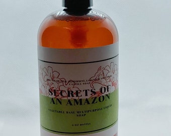 8 oz Shea Butter and Castile Soap plus; Multi Purpose Liquid Soap